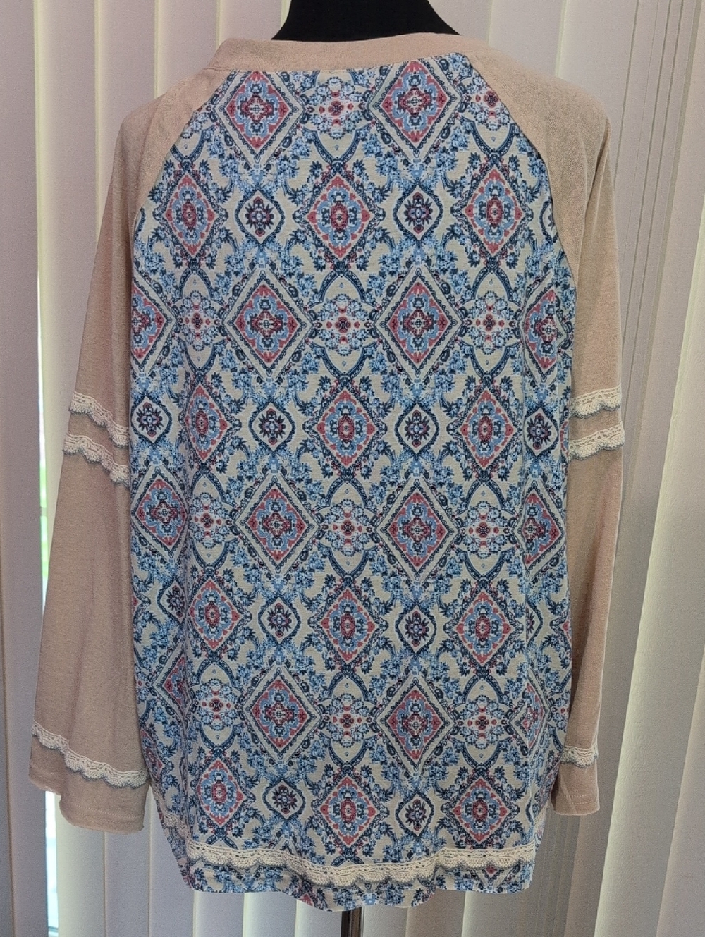 POL Oversized Top With Crotchet Detail - Picture 2 of 6